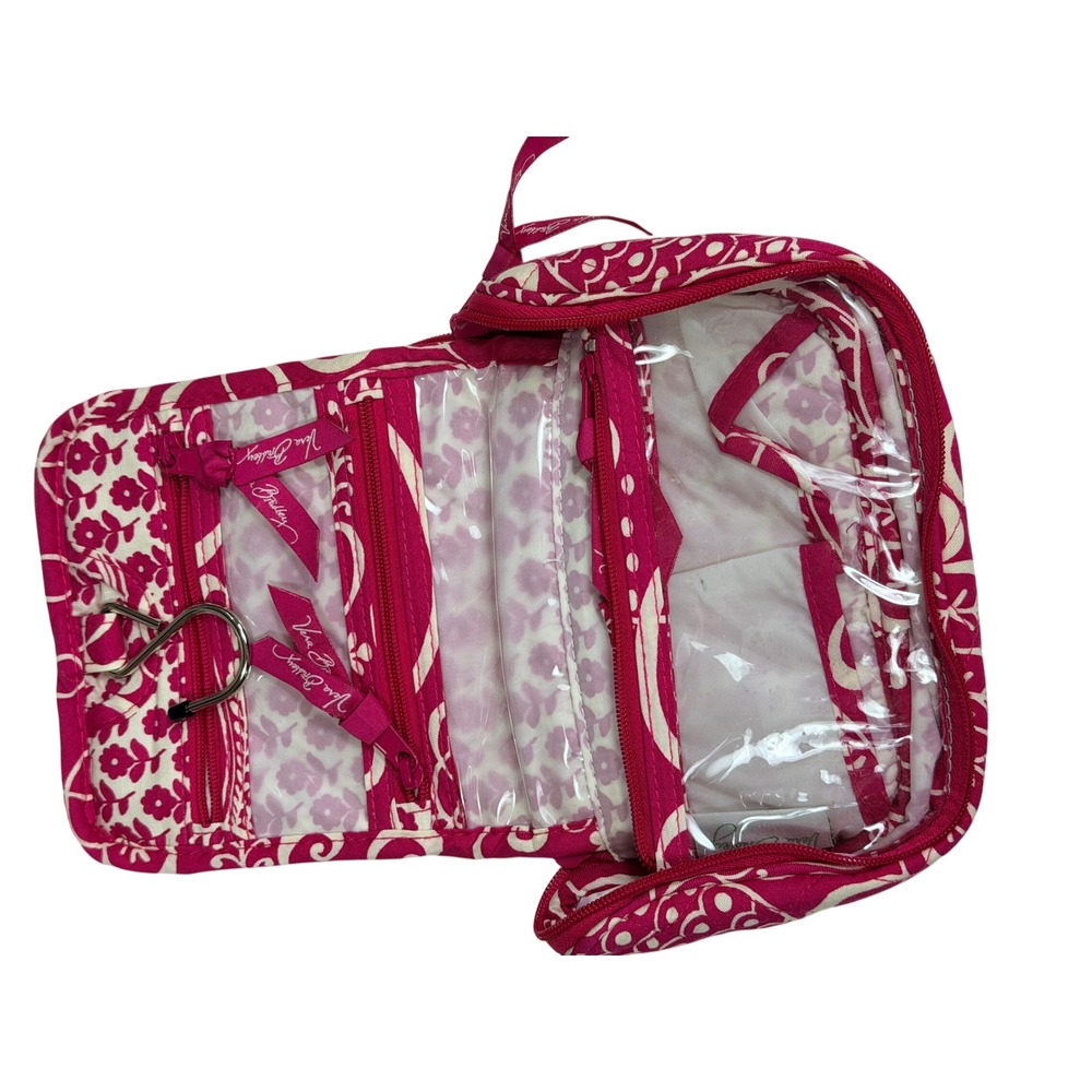 NEW Mini Vera Bradley retired Twirly Bird Pink pattern Hanging Organizer Bag - Picture 5 of 7